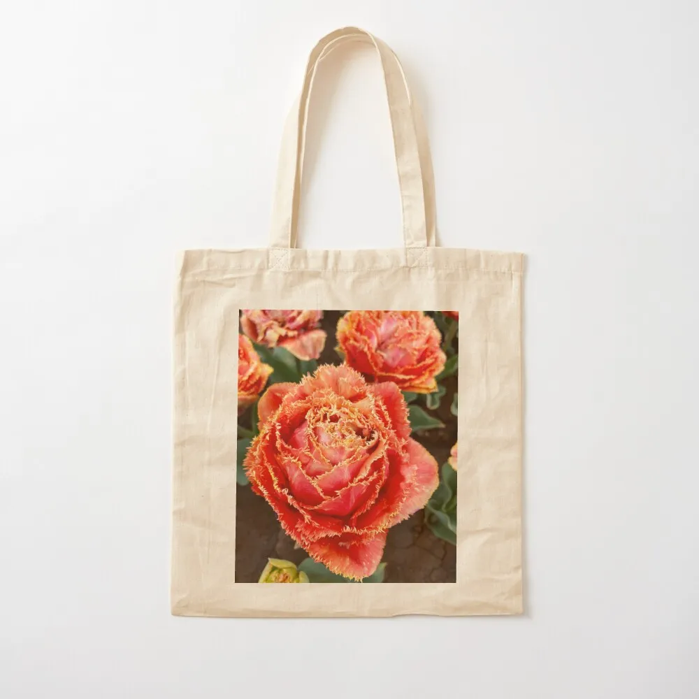 Vibrant Tulip Tote Bag Women's bag large size bags shoping bag Canvas Tote