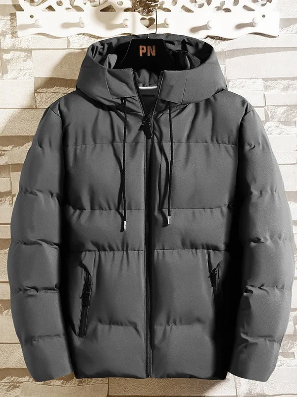 2023 Mode Parka 'S Mannelijke Dikke Winter Overjas Heren Casual Jas Hoed Warm Lang Windjack Klassiek Winddicht Business Hombre