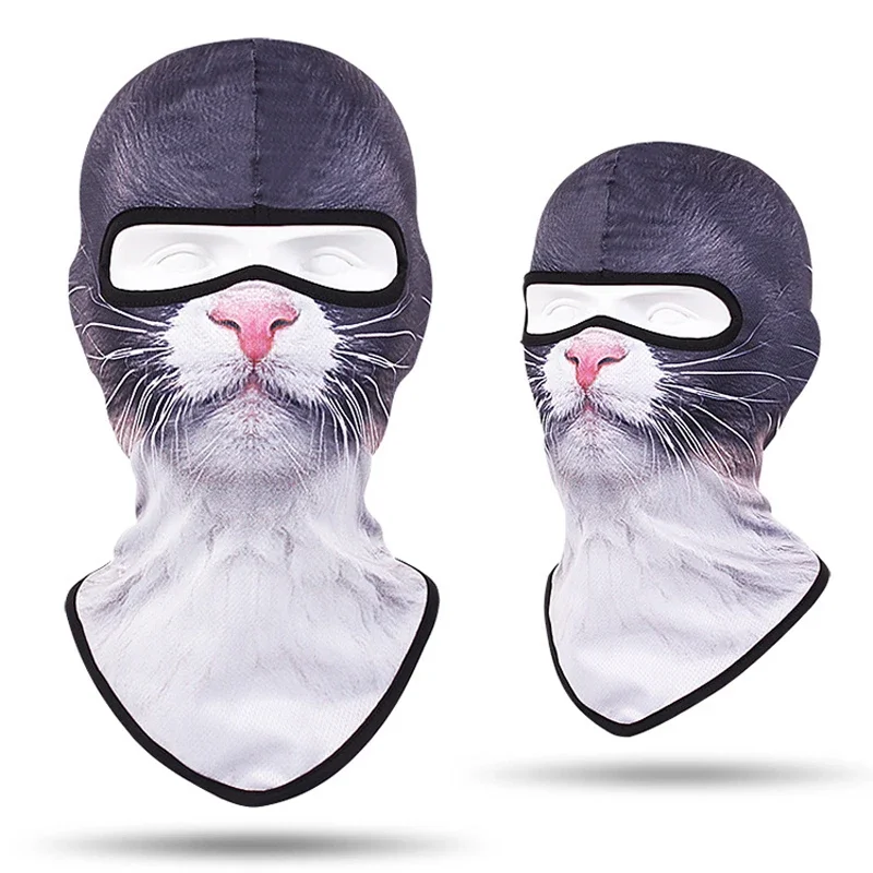 Animal Print Balaclava Kids Mascarillas Children Motorcycle Neck Warmer Gaiter Face Shield Outdoor Cycling Ski Full Face Mask