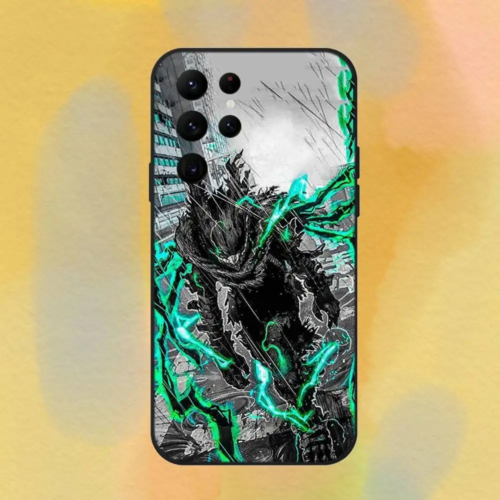 حافظة هاتف My Hero Academia Deku لهاتف سامسونج S 25,24,23,22,30,21,10,9,Ultra,Plus,Lite,FE,4,5G حافظة ناعمة سوداء