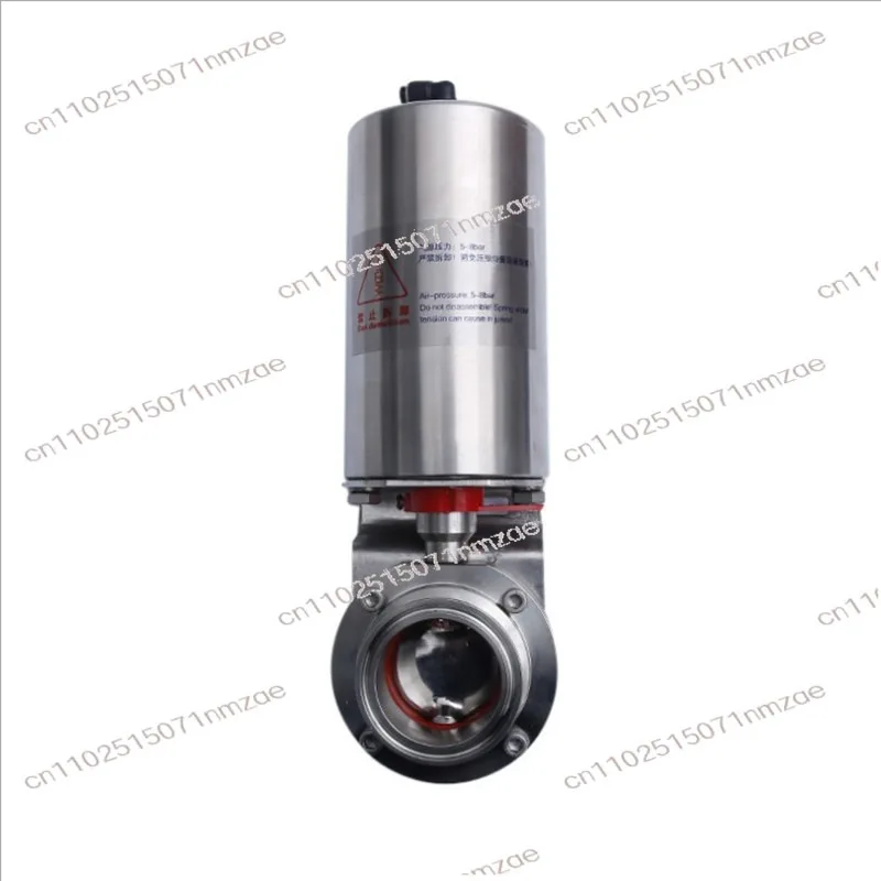 SS304/SS316L Food Grade Stainless Steel Sanitary Pneumatic Valves with Actuator Welded Design