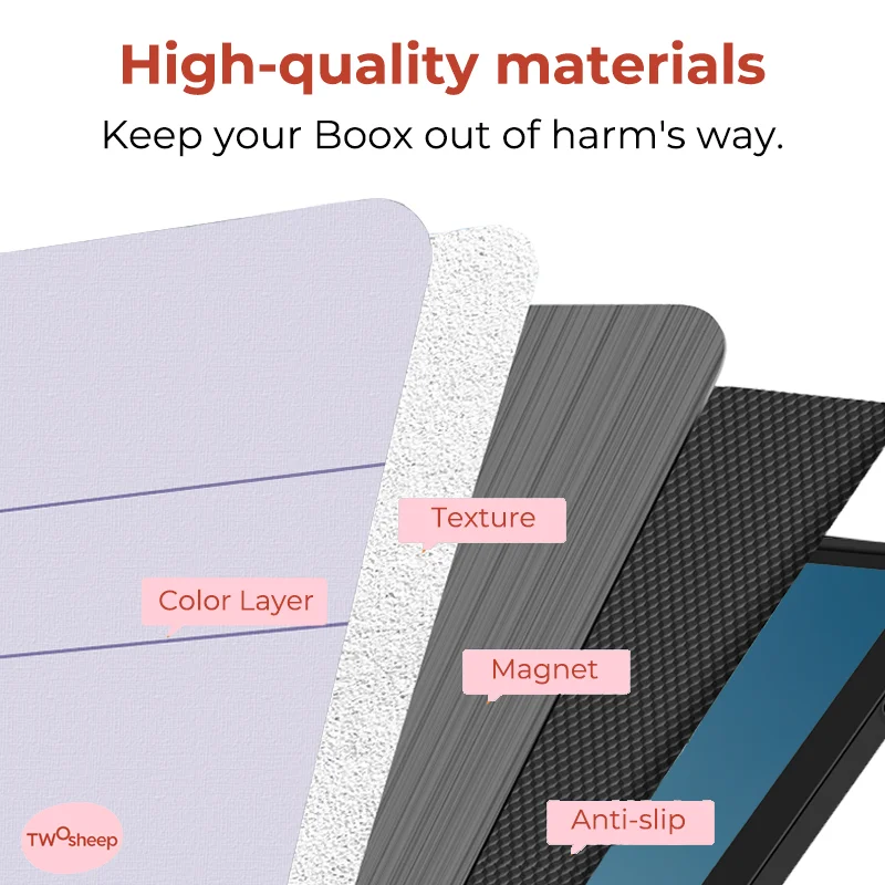 Notebook Style Magnetic Core Case suit for Boox Note Air5c Note Air4c Note Air3c Auto Wake Stand Slim Protective Folio Shell