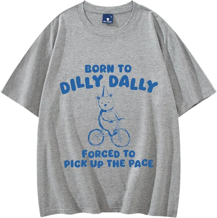 

Забавная женская рубашка Born to Dilly Dally