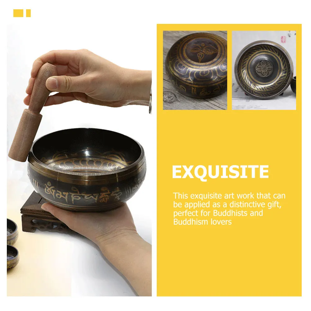 

Music Bowl Meditation Accessories Tibet Singing Buddha Sound Bowls Zen Tibetan