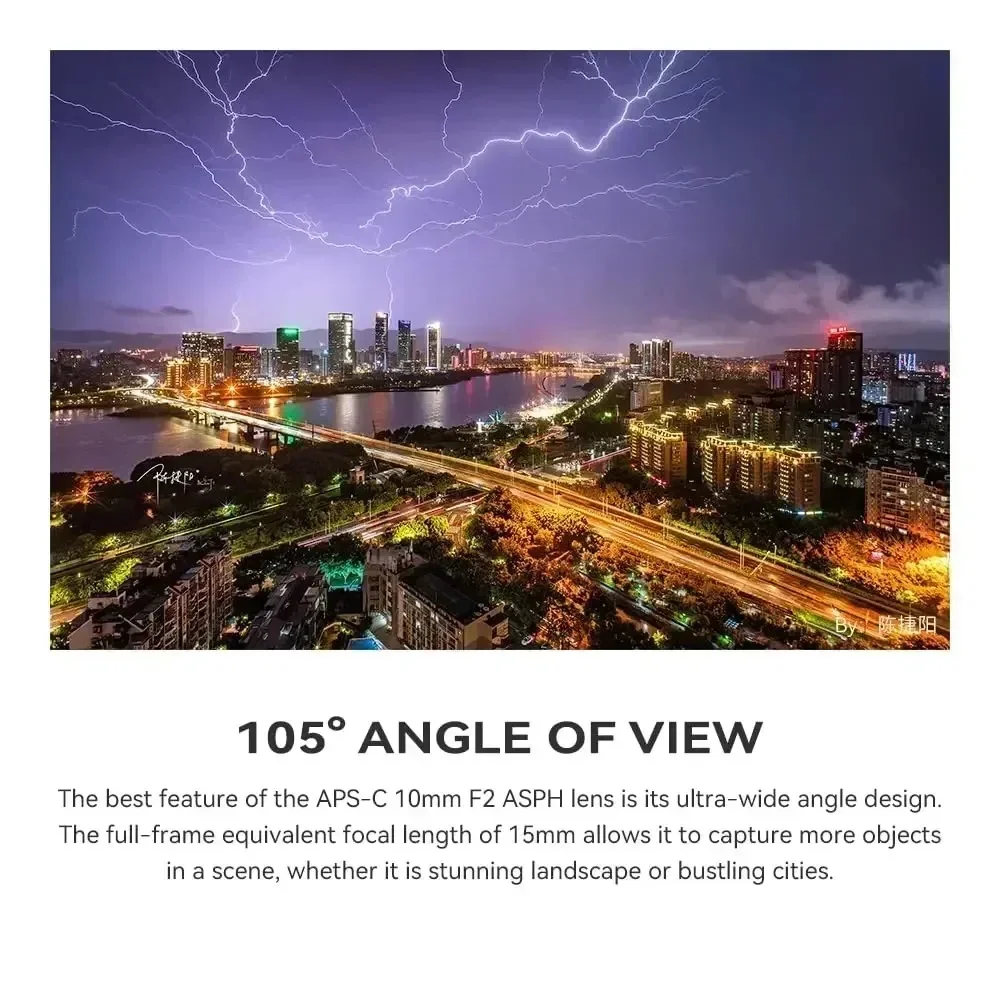 TTAartisan 10 ملم F2 APS-C ASPH 105 ° عدسة زاوية واسعة للغاية للتصوير الفوتوغرافي للكاميرا Sony E Fujifilm XF Nikon Z Canon EOS R M43 Mount #4