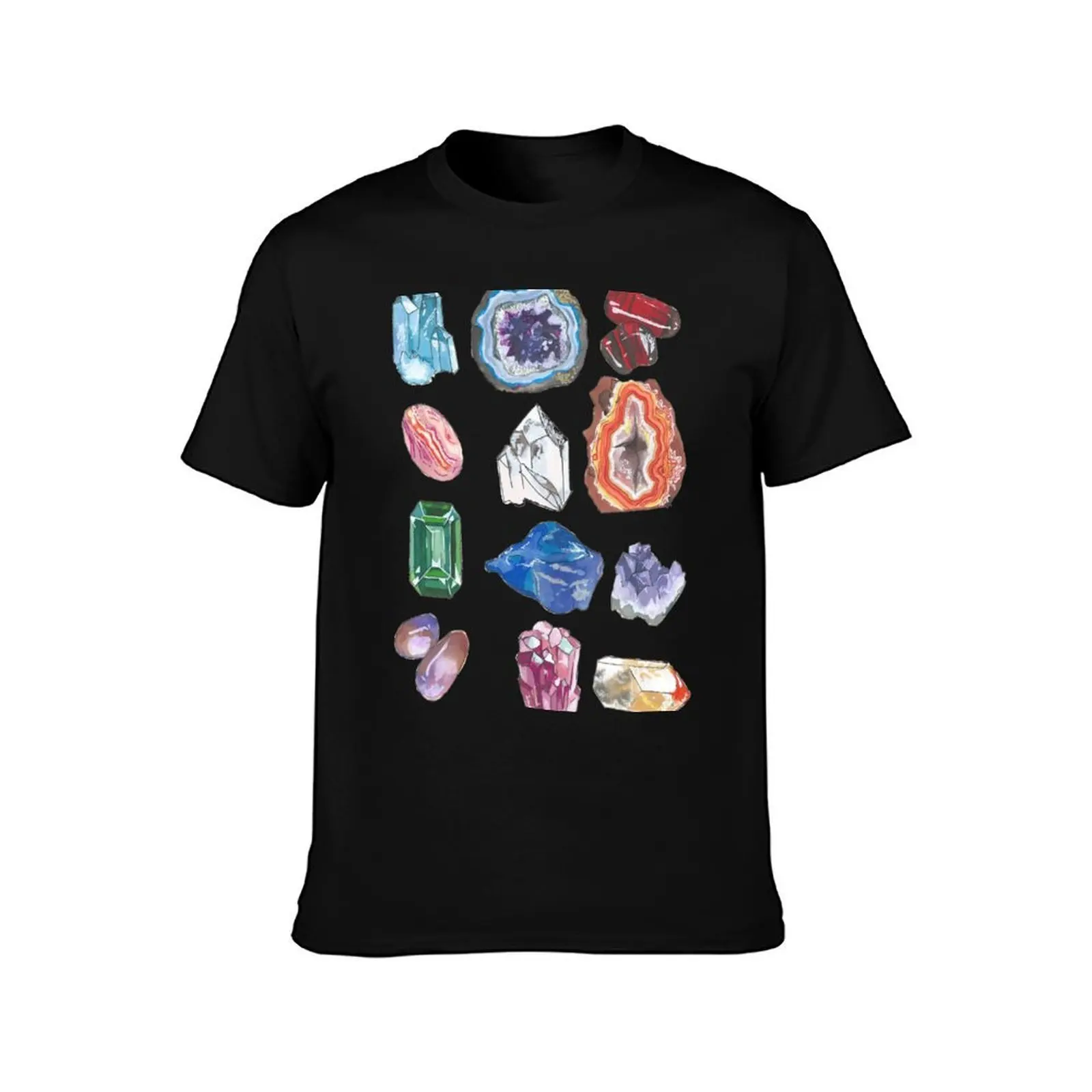 Rock Collection T-Shirt, Summer Casual Cotton Tee, Oversized Streetwear Tops, Vintage Graphic Print, Loose Fit Short Sleeve