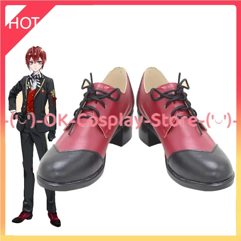 

Game Twisted-Wonderland Riddle Cosplay Shoes PU Leather Shoes Custom Made Halloween Carnival Boots