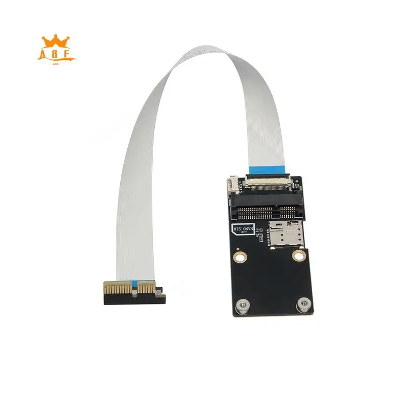 cabo-de-extensao-de-placa-de-rede-a08e-pcie-x1-para-modulo-mini-pci-e-3g-4g-lte-adaptador-de-placa-riser-mini-pci-e-para-rede-sem-fio