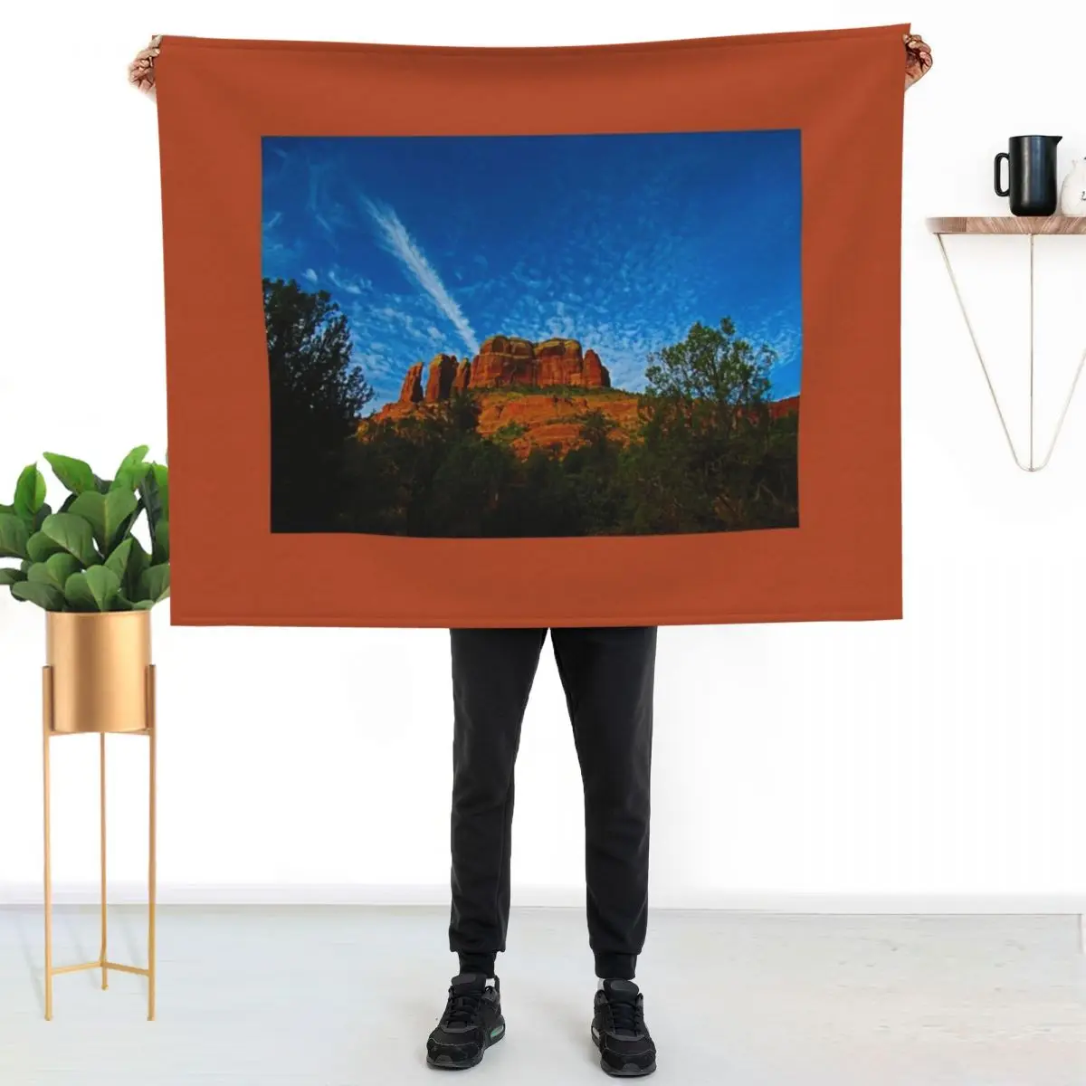 Stunning Sedona Throw Blanket cosplay anime Hair Picnic Decorative Throw Bed Fashionable Hairys Blankets