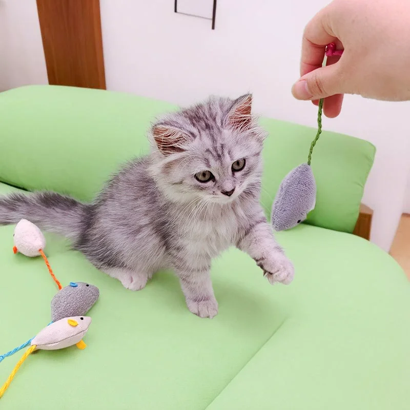 Pet Toy Catnip Mice Cats Toys  - đánh giá và giá Catnip Interactive Plush Mouse