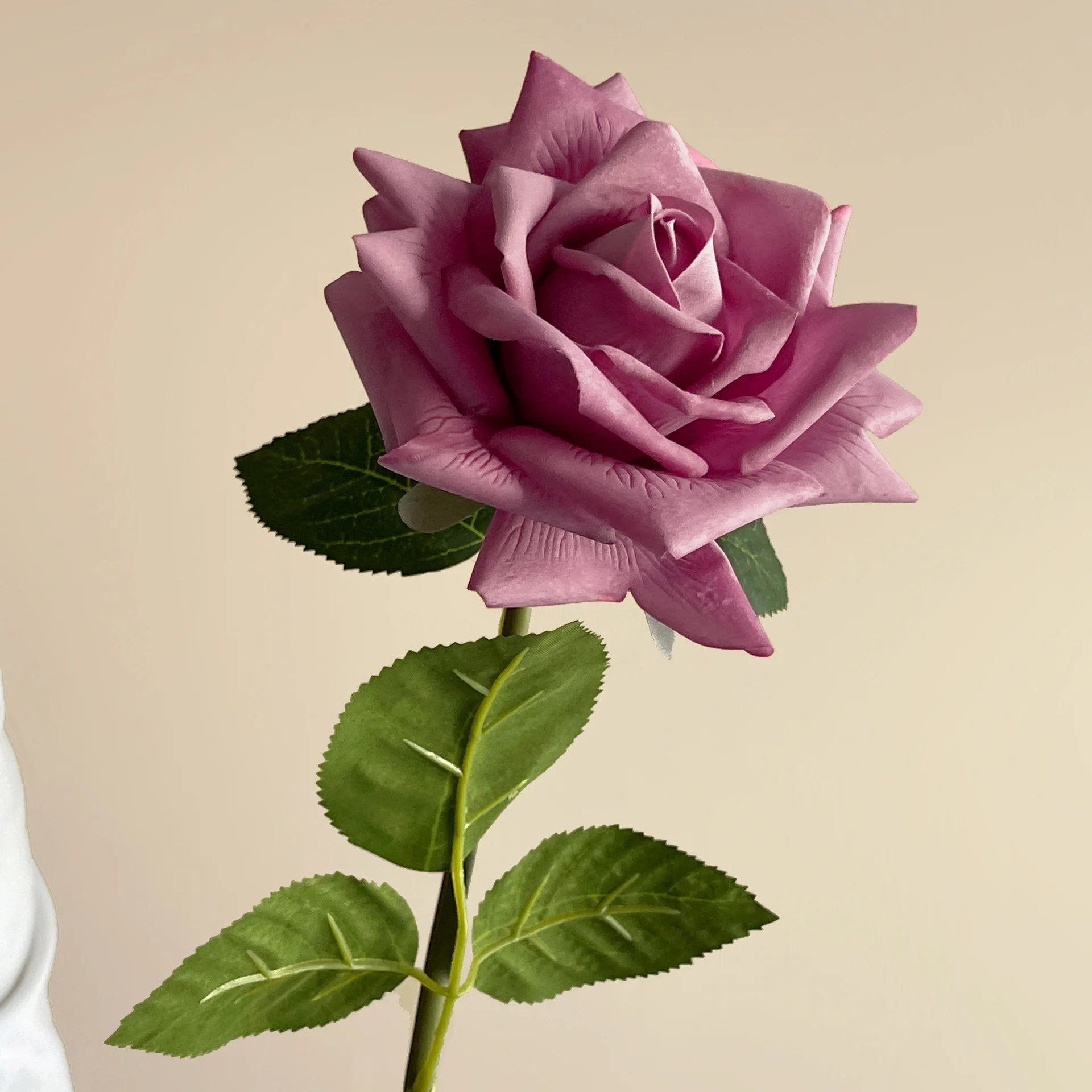 5 Stück/Set Hochwertige Herbst-Kunstrosen mit Echtem Touch für Hochzeitsdekoration, Brautstrauß, Party, Feuchtigkeitsspendende Rosenblumen – Detail 8