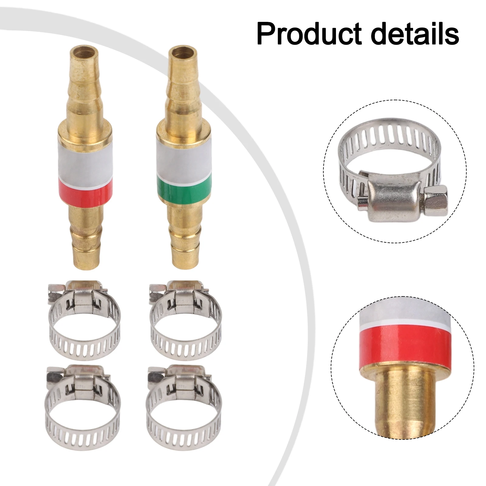 

Acetylene Arrestor Flashback Arrestors Includes 2 Arrestors One-Way Valve Design Stainless Steel Clamps Brass Construction