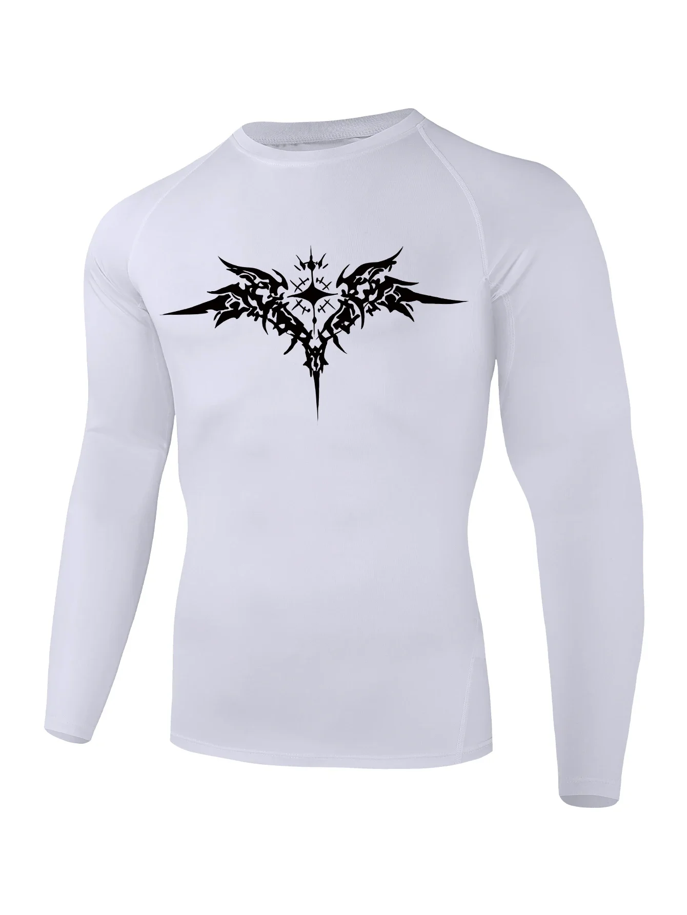 

Men's sportswear, training compression T-shirt, muscle recovery sports top, gym fitness running, moisture-wicking and flexible