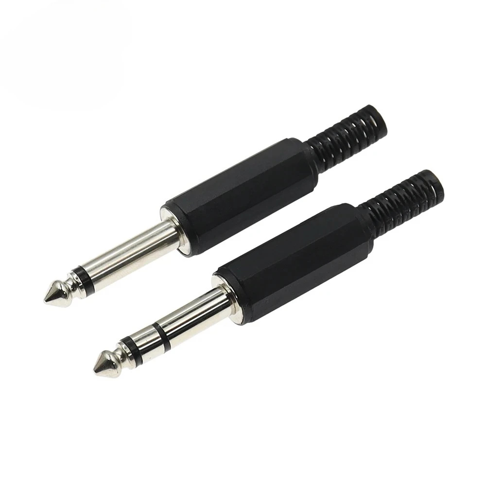 6.3MM Mono/Stereo AUDIO jack plug male connector Welding line HeadPhone stereo 1/4