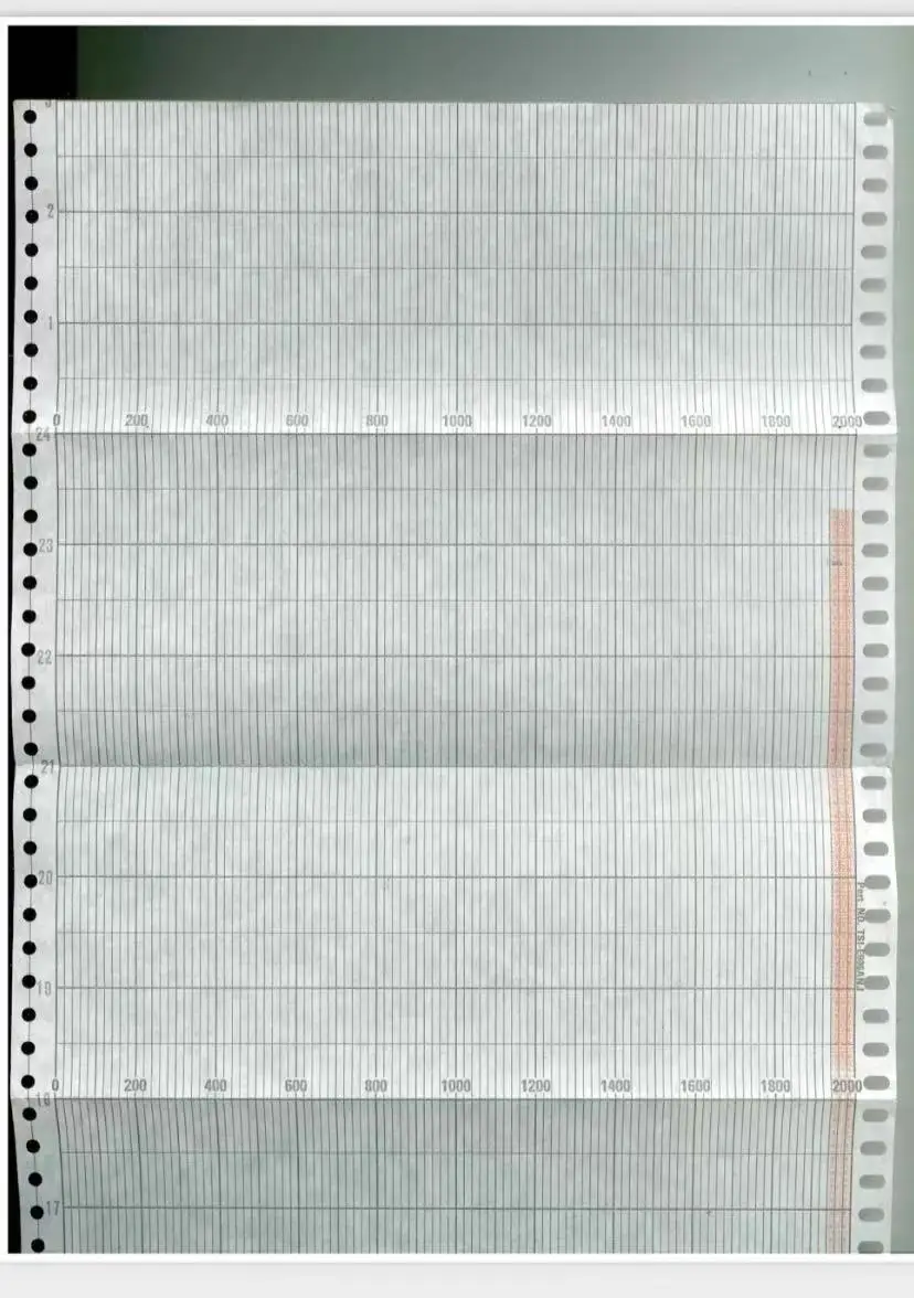 شينو 180 ملم AH4000 EH3000 KH مسجل Z-FOLD الرسم البياني ورقة EH-51089 0-2000
