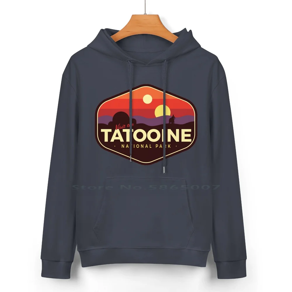 Tatooine National Park Cotton Hoodie Sweater 24 Colors Tatooine Nerd Geek Luke Skywalker Princess Leia Han Solo R2d2 C3po Boba