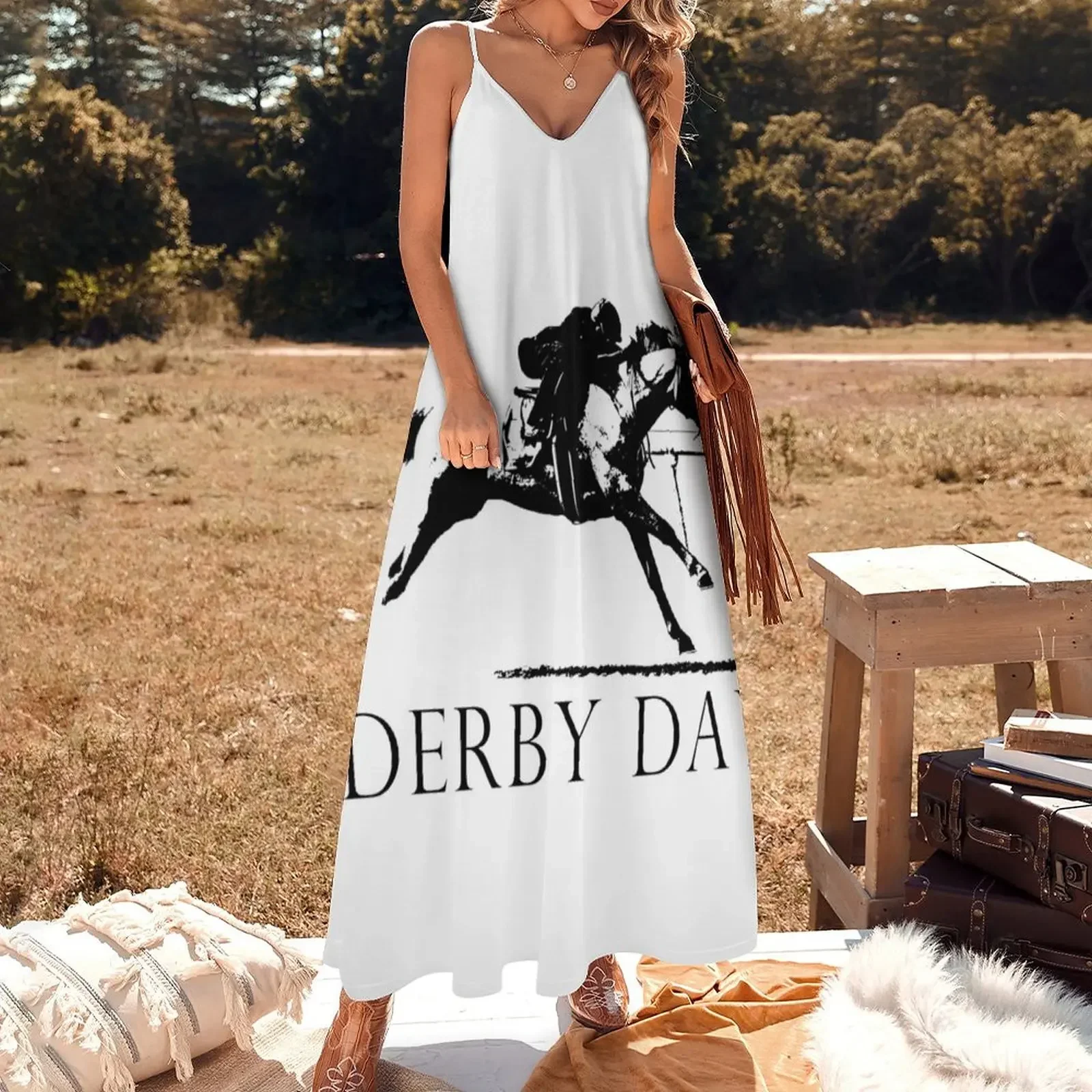 Derby DayRace Horse Sleeveless Dress dresses for women dress summer 2024 women prom dresses Dress