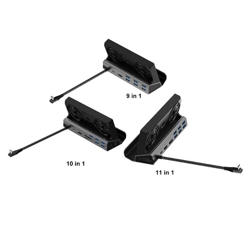 أداء مستقر-لـ ROG Ally Game Dock Console Hub 4K 60 هرتز USB C محطة إرساء جيجابت إيثرنت 1000 ميجابت في الثانية حامل قاعدة من النوع C