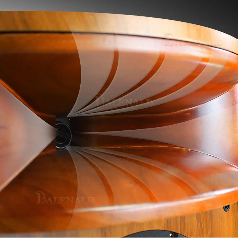 

Balenald Высококачественный напольный динамик H18 Fever-grade с рожком из цельного дерева, двойной 12-дюймовый динамик, Hi-Fi динамик, пассивное аудио