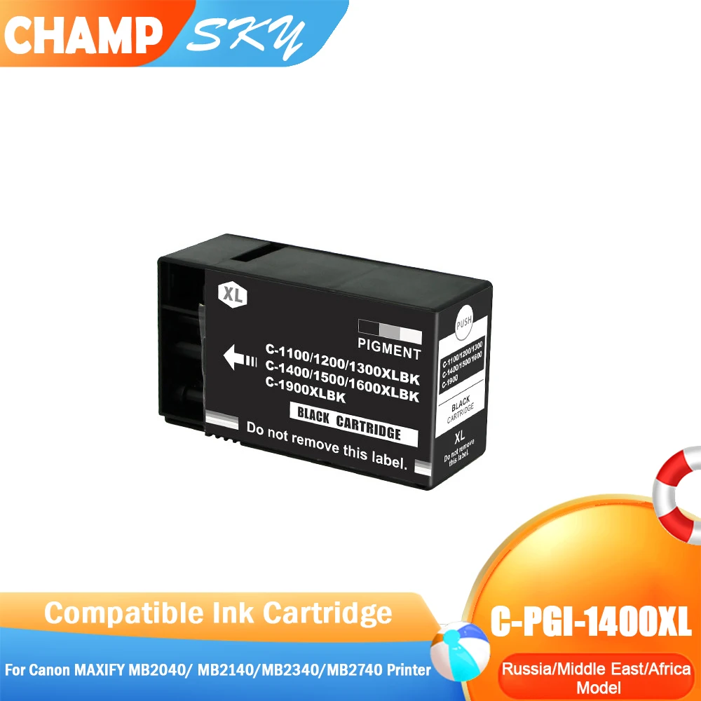 PGI 1400 1400XL PGI1400 PGI-1400XL Premium Compatible Inkjet Cartridge for Canon MAXIFY MB2040/ MB2140/MB2340/MB2740 Printers