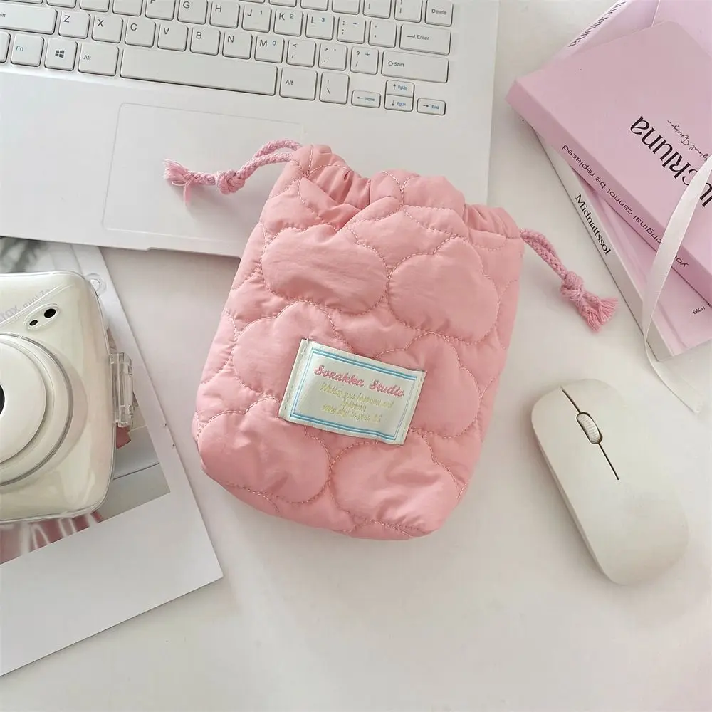 Anti-scratch Drawstring Camera Bag Small Design Handbag Camera Storage Bag Dustproof Anti-fall Small Lipstick Bag Outdoor Travel