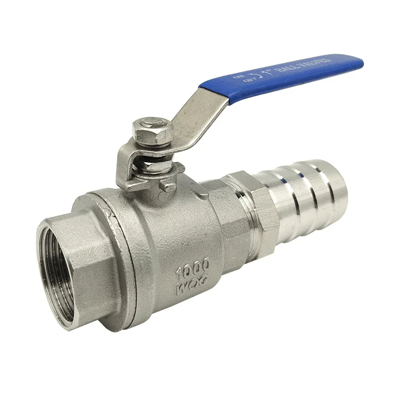 

6mm 8mm 10mm 12mm 13mm 14mm 15mm 16mm 19mm 20mm OD Hose Barb To BSP Female Thread 304 Stainless Steel Drain Ball Valve For Water