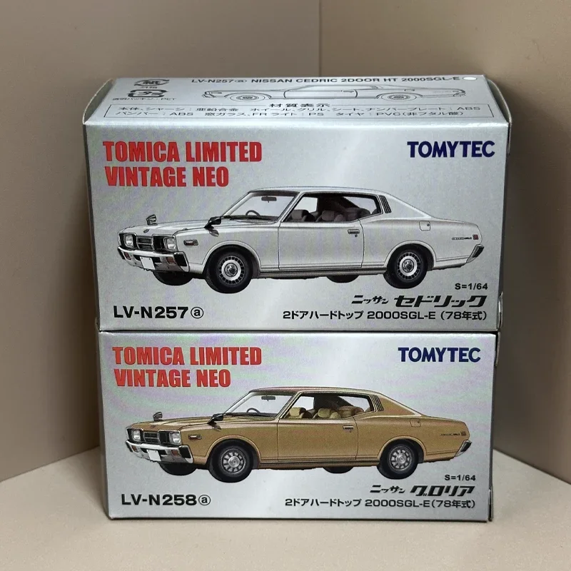 TAKARA TOMY TOMYTEC Tomica 1/64 TLV-N257a TLV-N258a Cedric/Gloria 2000SGL-E 2 Deuren Legering Speelgoed Motor Diecast Metaal Model Geschenken