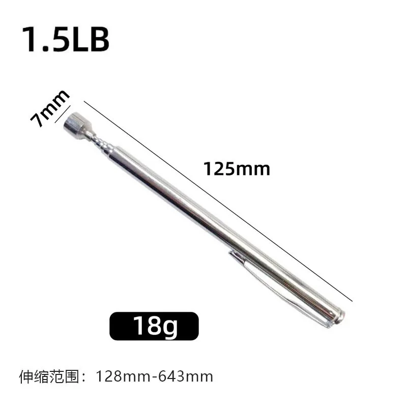 2025 مرآة فحص تلسكوبية 1.5 رطل 6 قسم لاقط مغناطيسي فضي إصلاح السيارات خرطوم تمديد مغناطيسي قوي قابل للسحب #1