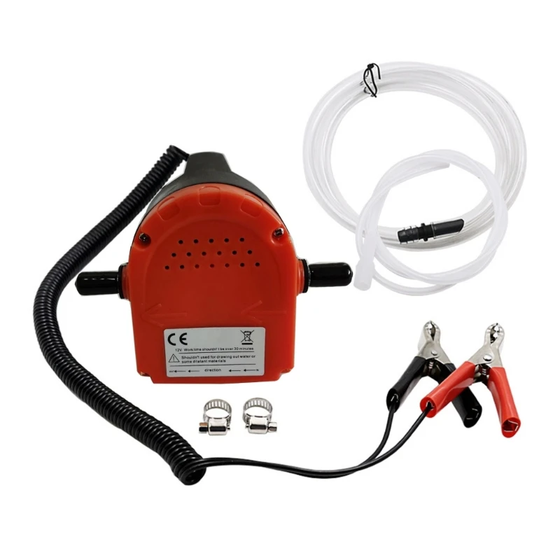 Comoda pompa estrattore olio Motore 12V/80W per un facile estrazione di fluidi Pompa versatile per trasferimento olio con tubi flessibili per auto