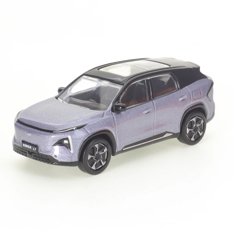 Xcartoys 1/64 Geely Galaxy L7- Dawn Wit Paars Auto Gelegeerd Speelgoed Motorvoertuig Diecast Metalen Model Kinderen Kerstmis Speelgoed Voor Jongens