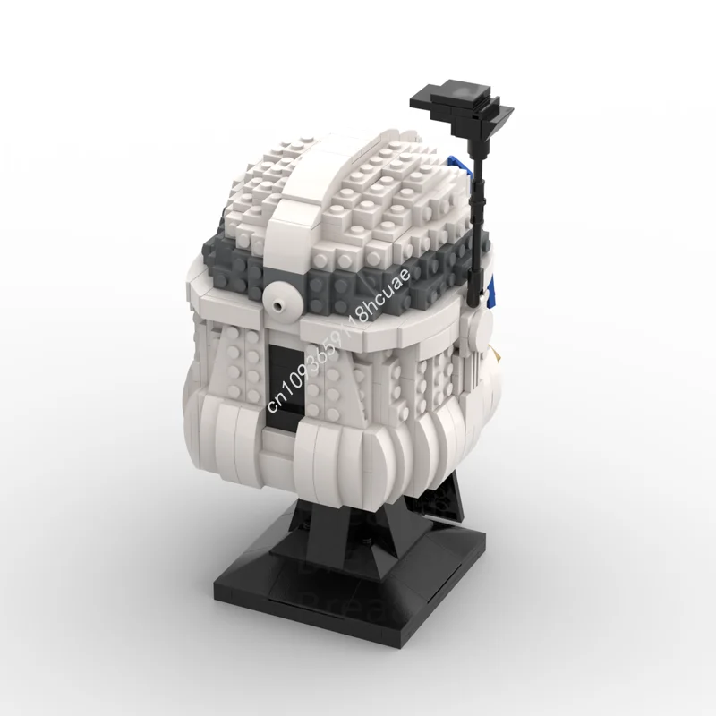 662 stücke MOC Captain Rex Phase 2 Helm Stern Modell Bausteine Bau Montieren Ziegel Kinder Weihnachten Geschenke Spielzeug Geburtstag