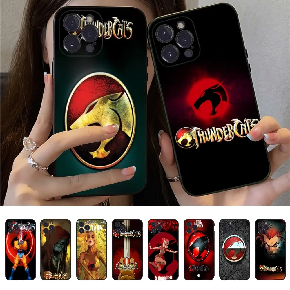 Cartoon ThunderCats Phone Case Silicone Soft for iphone 16 15 14 13 12 11 Pro Mini XS MAX Plus X Cover