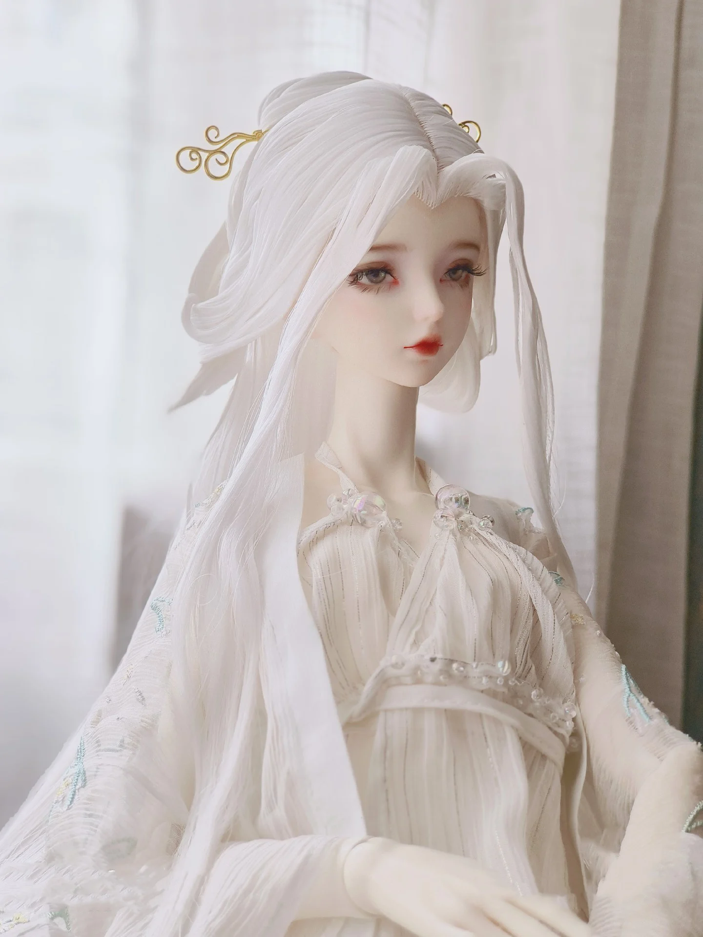 1/4 1/3 Costume Antico BJD Parrucca Accessori per bambole Hanfu Stile Antico Capelli Retro Parrucche Per BJD/SD MSD SD13 Grande Ragazza SSDF C1848