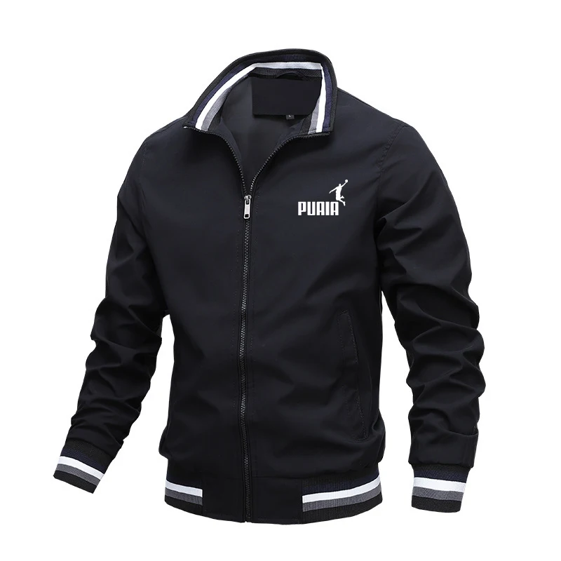 

New Casual Jacket Men Spring and Autumn Sports Solid Color Men's Thin Waterproof Wear-resistant Windproof
