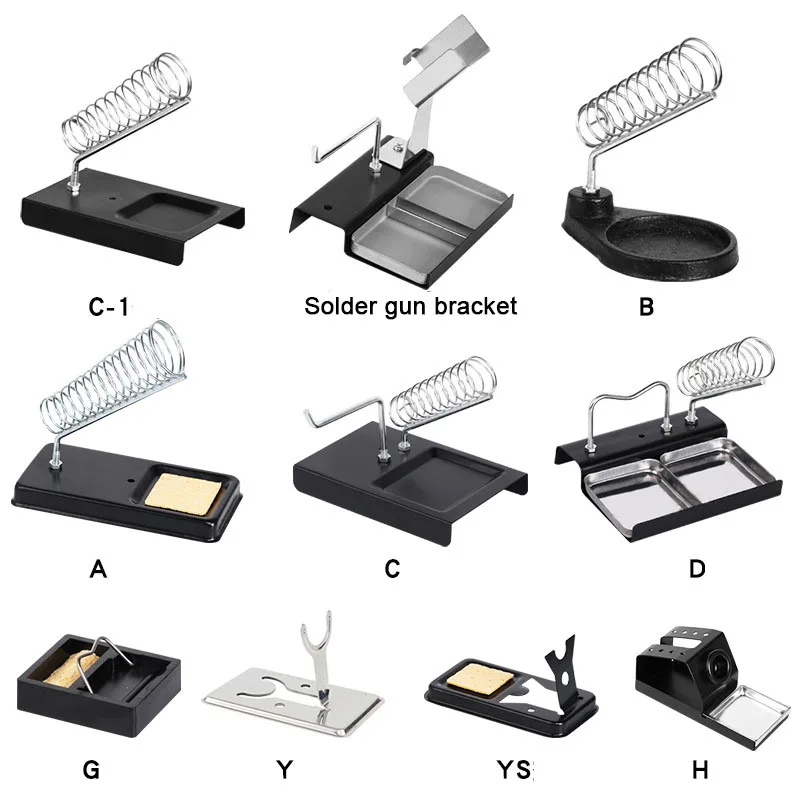 

New Soldering Iron Stand Portable Holder Soldering Tin Stand with Welding Cleaning Sponge Electric Soldering Iron Accessories