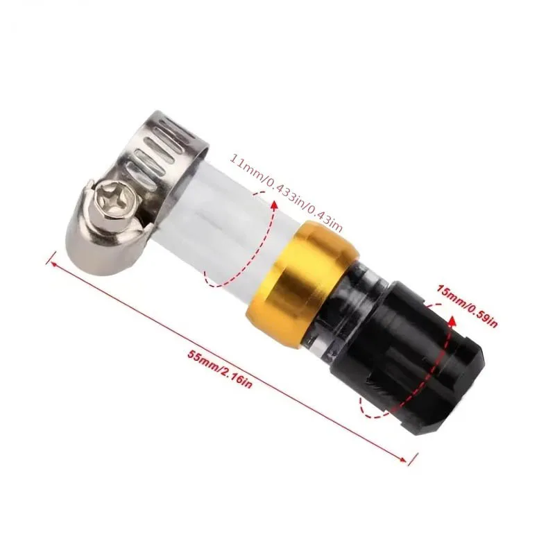 Universal motorcycle scooter air filter drainage pipe, CNC aluminum alloy air filter drain pipe Avoid Filter Damage