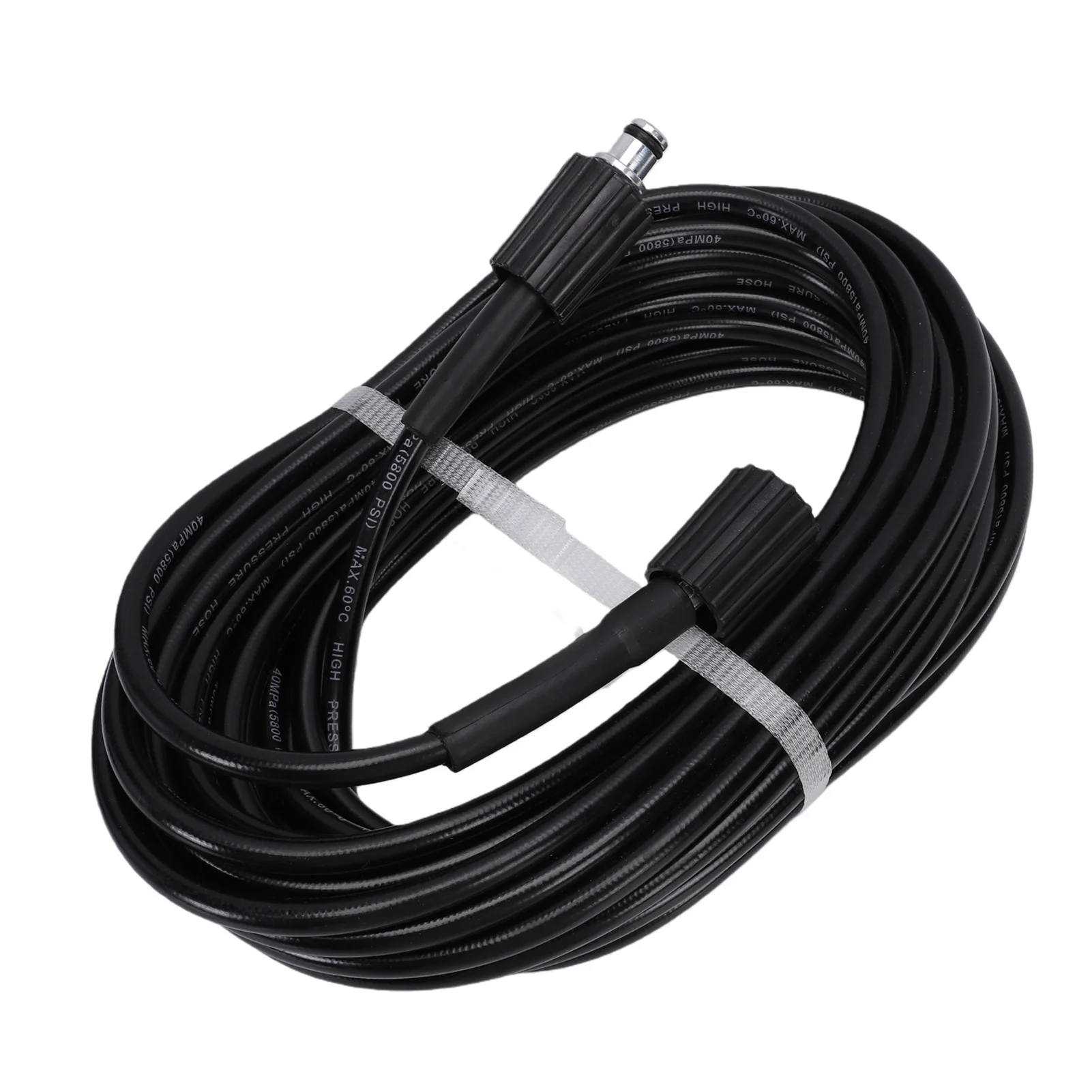 49.2ft Pressure Washer Hose 5800 PSI with Brass Quick Connect Fitting Kink Resistance Garden Hose Set Garden Hose with Nozzle