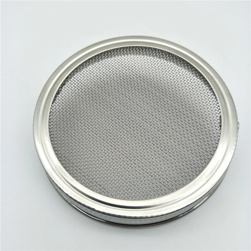 

3.3 Inch Stainless Steel Lids For Wide Mouth Mason Jars Food Grade Sprouting Covers Organic Sprout Growing Kitchen Strainer Lid