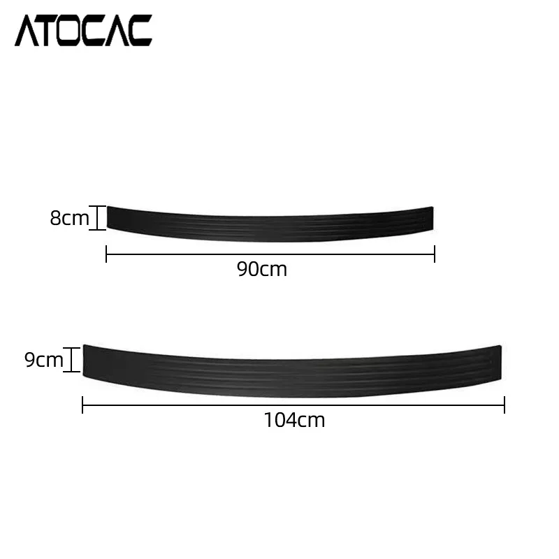 Protezione del bagagliaio dell\'auto adesivo in gomma pellicola antigraffio smerigliata piastra paraurti posteriore protezione davanzale della porta