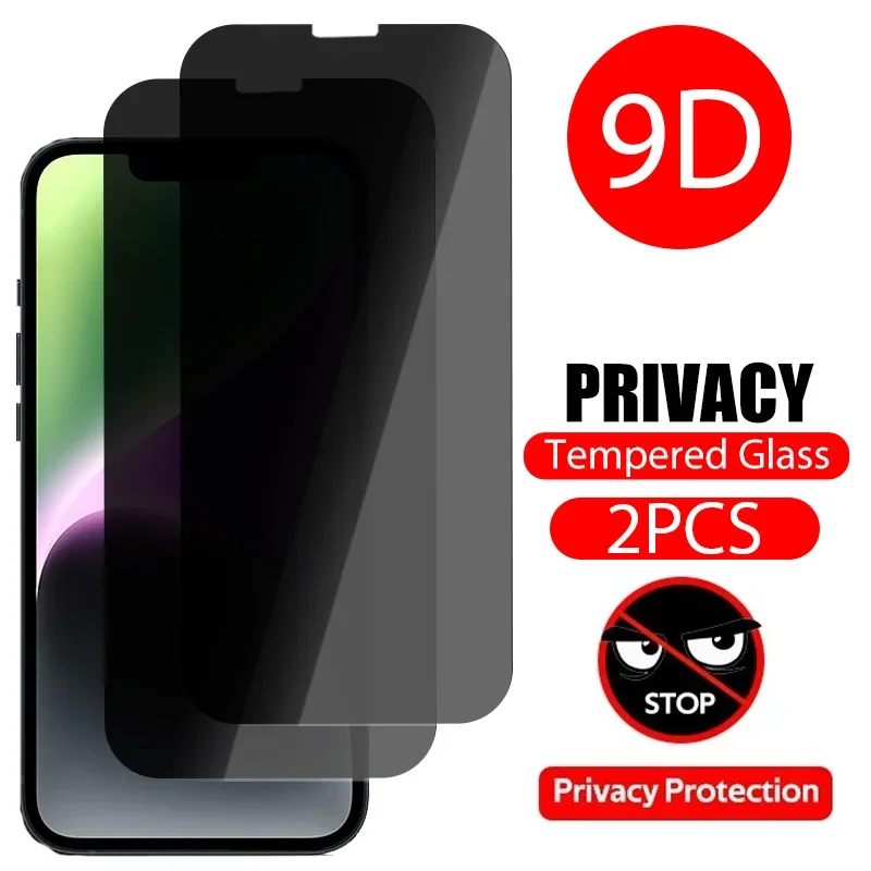 

2PCS Anti-spy Protective Glass For iPhone 14 13 12 11 Pro Max SE 2022 Screen Protector For iPhone 14 Plus 13 12 Mini X XS Max XR