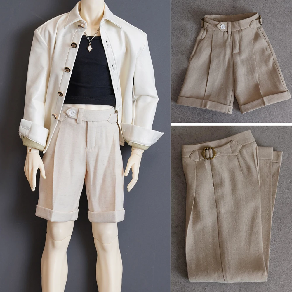 D10-P052 Handmade Toy Uncle ID75 Uncle MDD BJD/SD Doll Clothes linen Straight Leg Trousers Long Pants