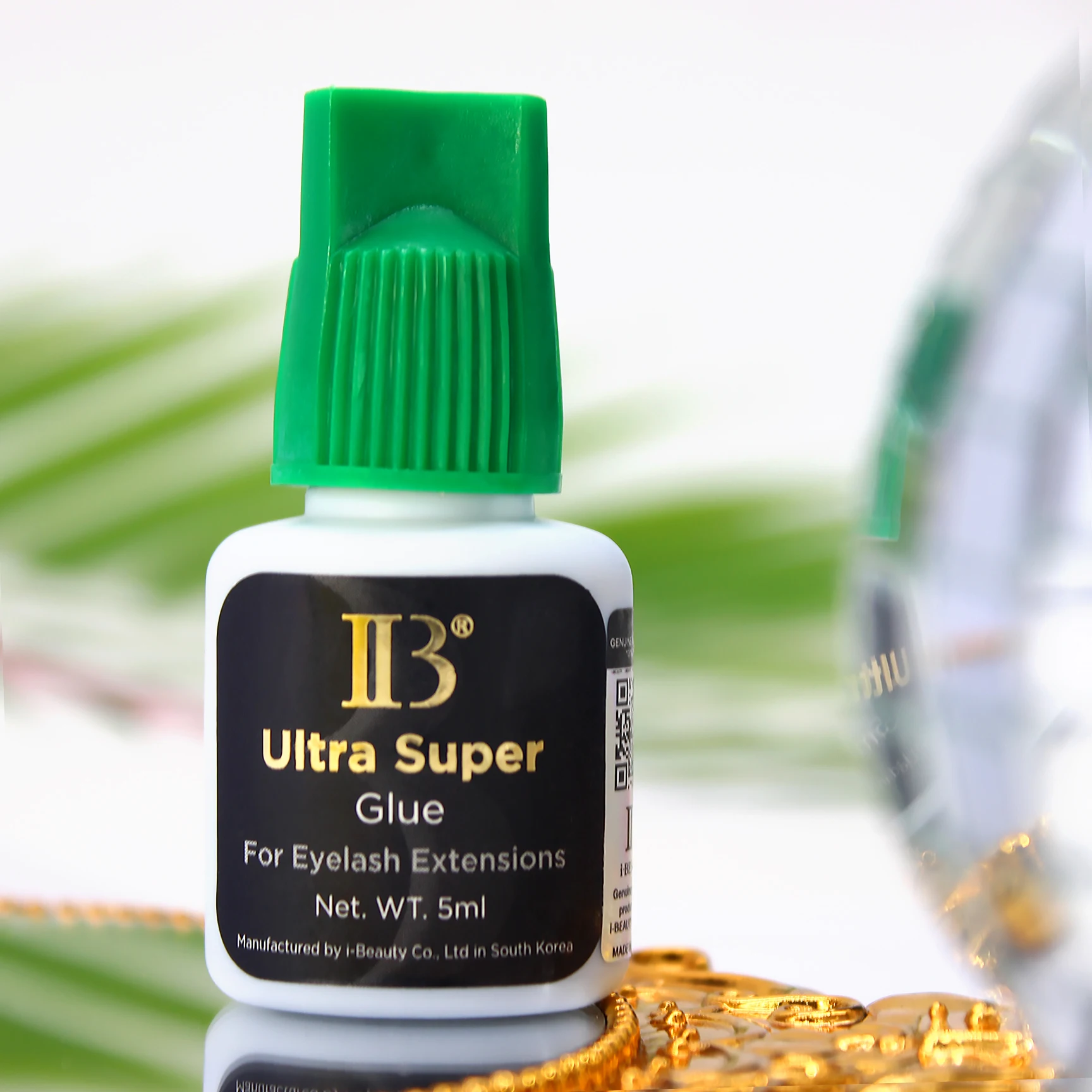 5 Bottles IB Ultra Super Glue Fake Eyelash Extension Korea 2s Fast Dry Long Last Makeup Tool Adhesive Supplies Beauty Green Cap