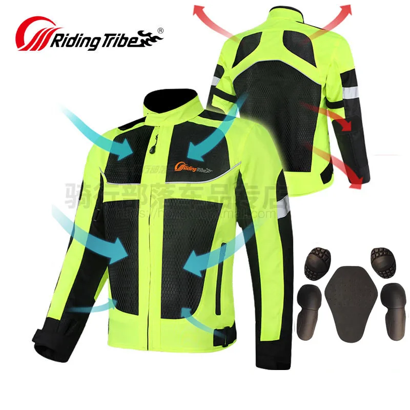 Summer Men's Motorcycle Jacket Mesh Riding Tribe Accessories Motocross Cool Breathable Biker Jackets for motorcyclist man