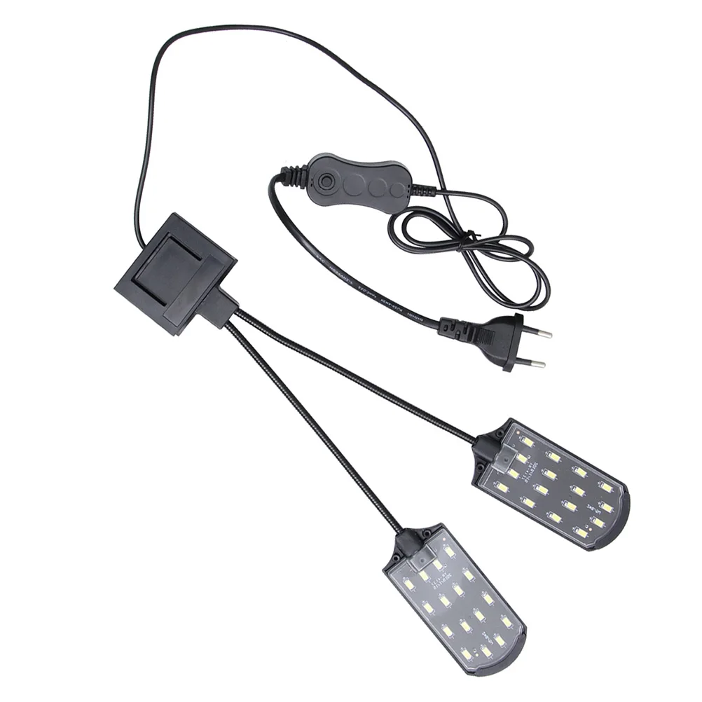 1 قطعة LED خزان الأسماك مصباح كليب نوع حوض السمك ضوء مع المشبك القوي لخزانات الزجاج السميك حوض السمك مصباح ليد كليب على المصباح