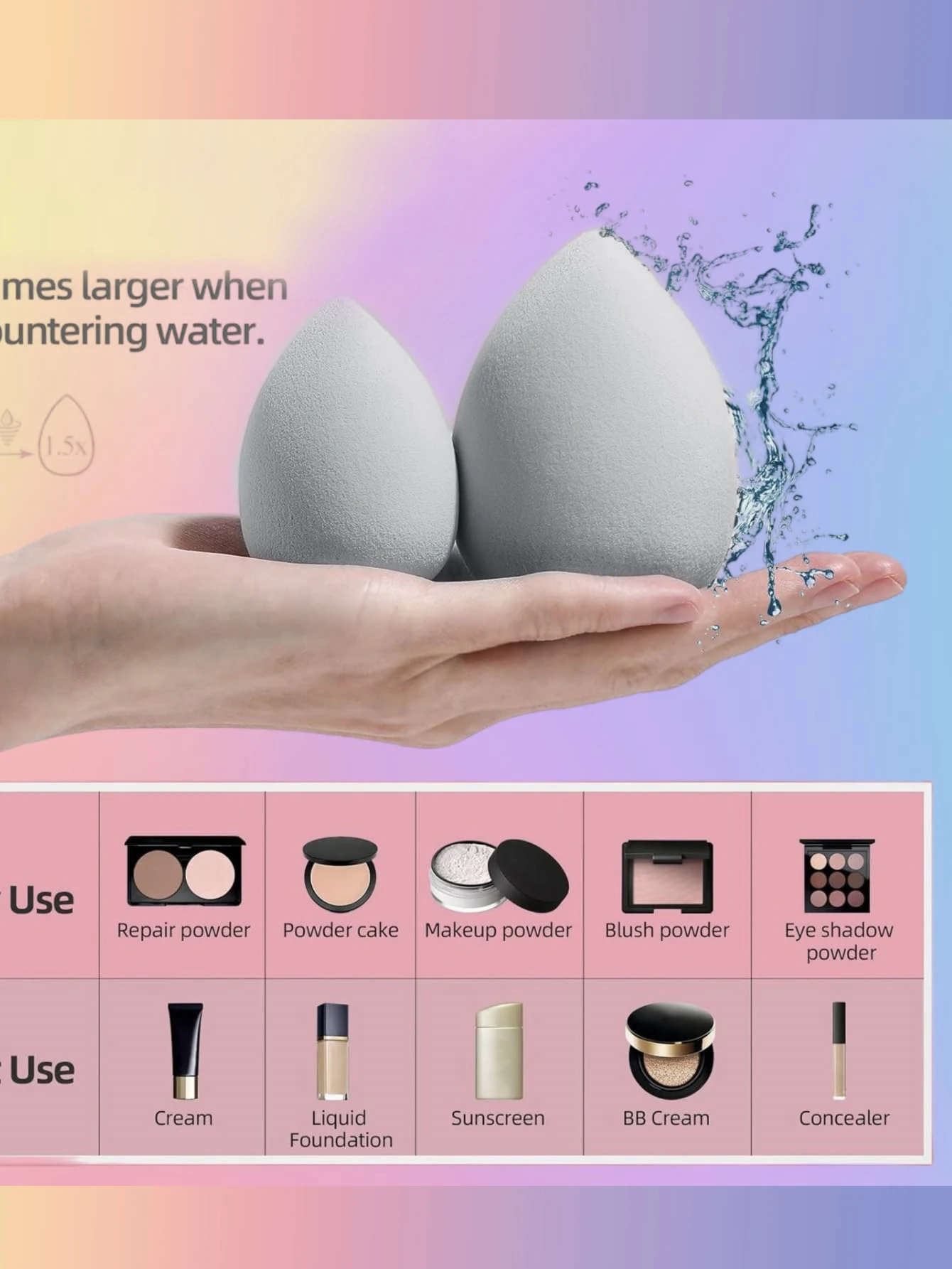 Lässiges Haarband, 16-teiliges Set, Gesichtsreinigung, Gesichtsreinigung, Make-up-Entfernung, Reisen, geeignet für alle Hauttypen