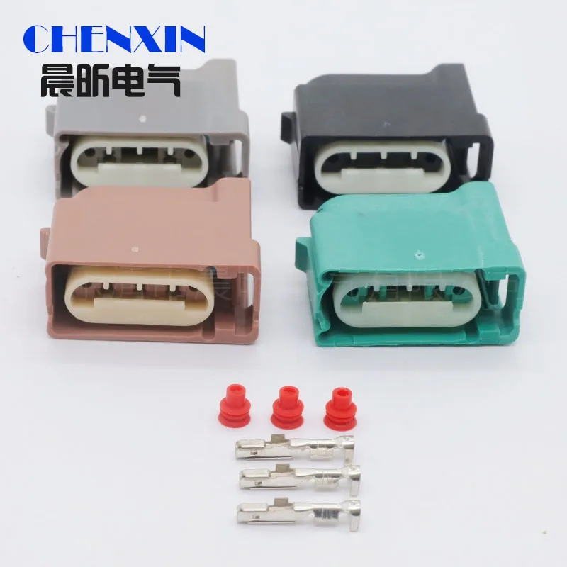 Headlight turn signal taillight plug 3 Pin Auto waterproof connector