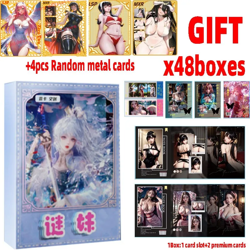 

Wholesale 12/48boxes Goddess Story Mystery Girl Cards Folder Waifu Tcg Cards Sexy Girl Tcg Feast Booster Box Toy Hobbies Gift