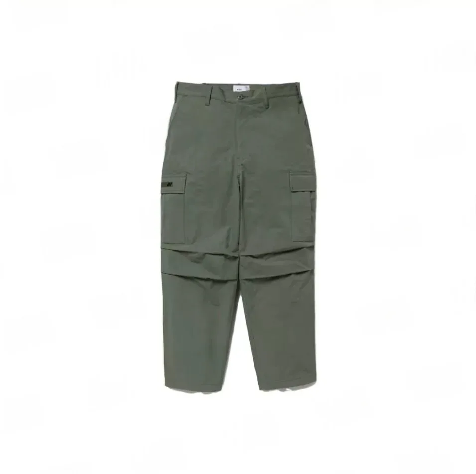 WTAPS Mens Multi-Pocket Workwear Long Pants Japanese Casual Loose Trousers Big Cargo Pockets Black Army Green Men Trousers