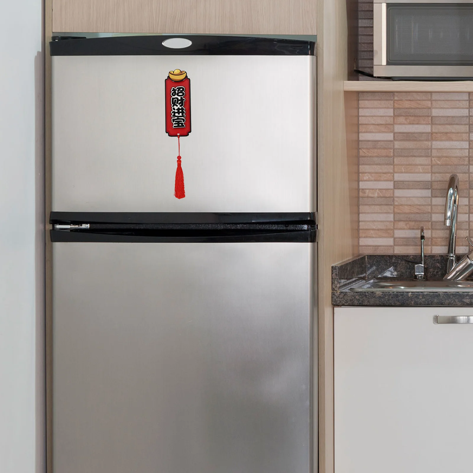 

Lucky Money Fridge Magnet Chinese New Year Decoration Cartoon Tiger Year Festive Magnetic Decor for Kitchen Home Office