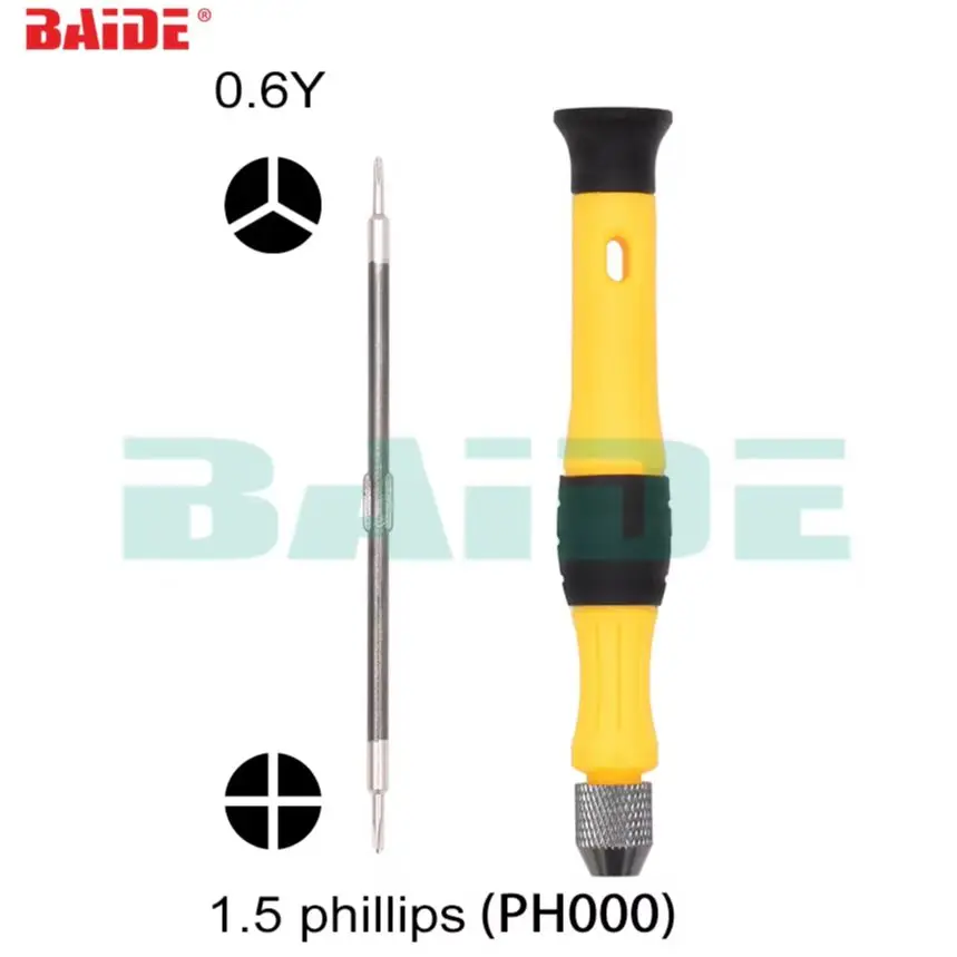 

Новая комбинированная отвертка 2 в 1, двойная головка, 1,5 Phillips PH00 PH000 0,6Y 0,8 1,2 Pentalobe, отвертка для iPhone XS iPad